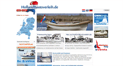 Desktop Screenshot of hollandbootsverleih.de